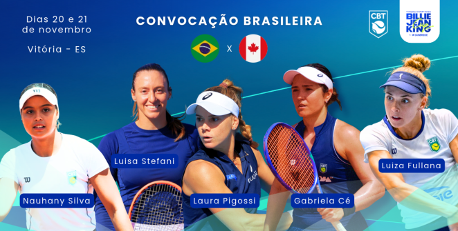 Brasil convoca Luisa Stefani e time misto para playoffs da Billie Jean King Cup contra o Canadá