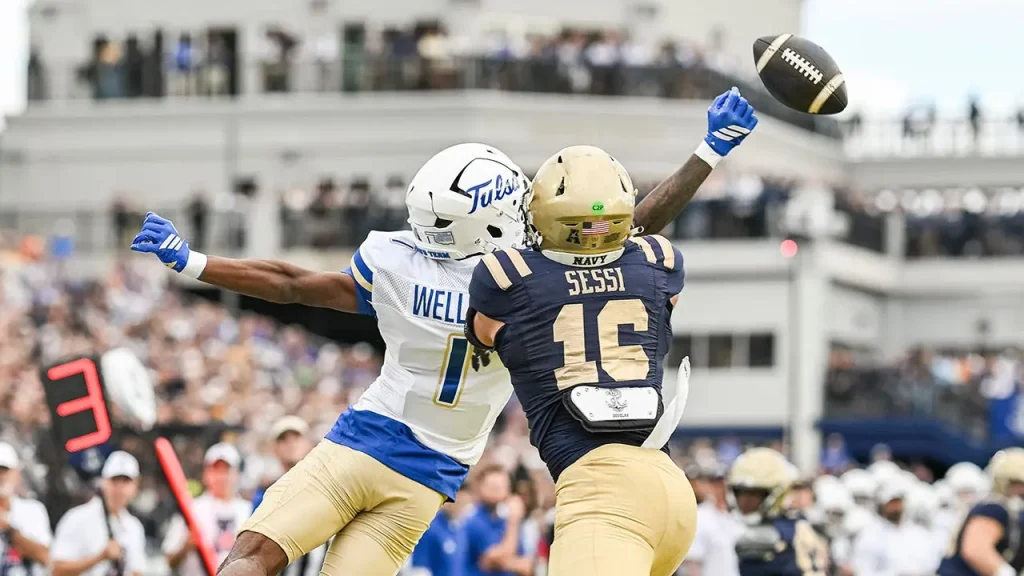 Tulsa surpreende com touchdown inusitado em vitória parcial sobre Navy