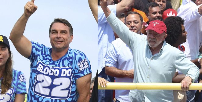 Lula e Flávio Bolsonaro fecham campanha com atos no Rio, em São Paulo e Minas