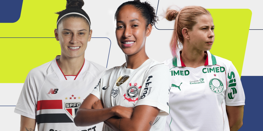 Trio paulista domina finalistas a melhor lateral-direita do Prêmio Para Elas