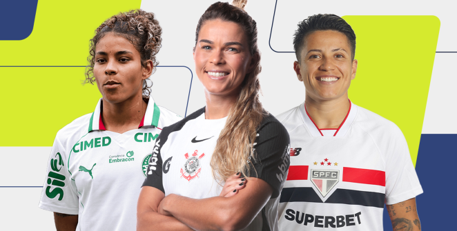 Prêmio Para Elas define finalistas na lateral esquerda com Bia Menezes, Raissa Bahia e Tamires