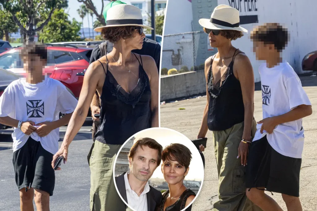 Halle Berry passa tempo com o filho Maceo após acusações de abuso