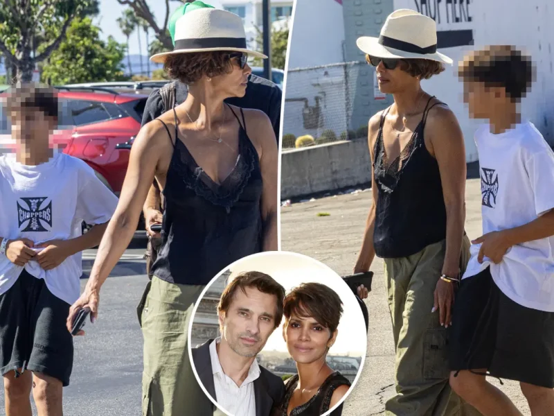Halle Berry passa tempo com o filho Maceo após acusações de abuso