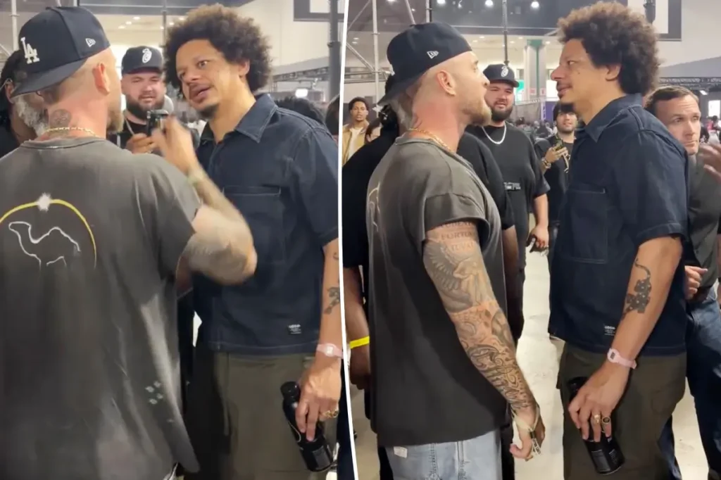 Chet Hanks confronta Eric André no ComplexCon e segurança intervém