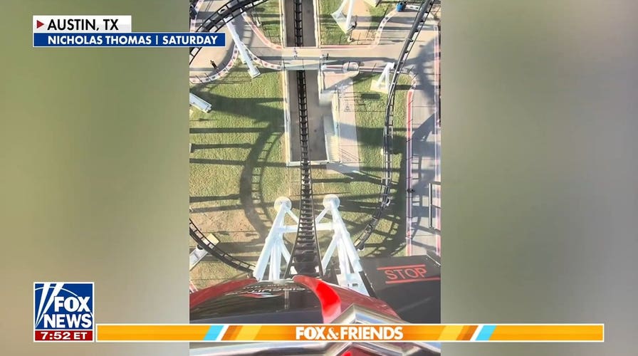 Rider recalls dangling on Texas roller coaster that stalled mid-air