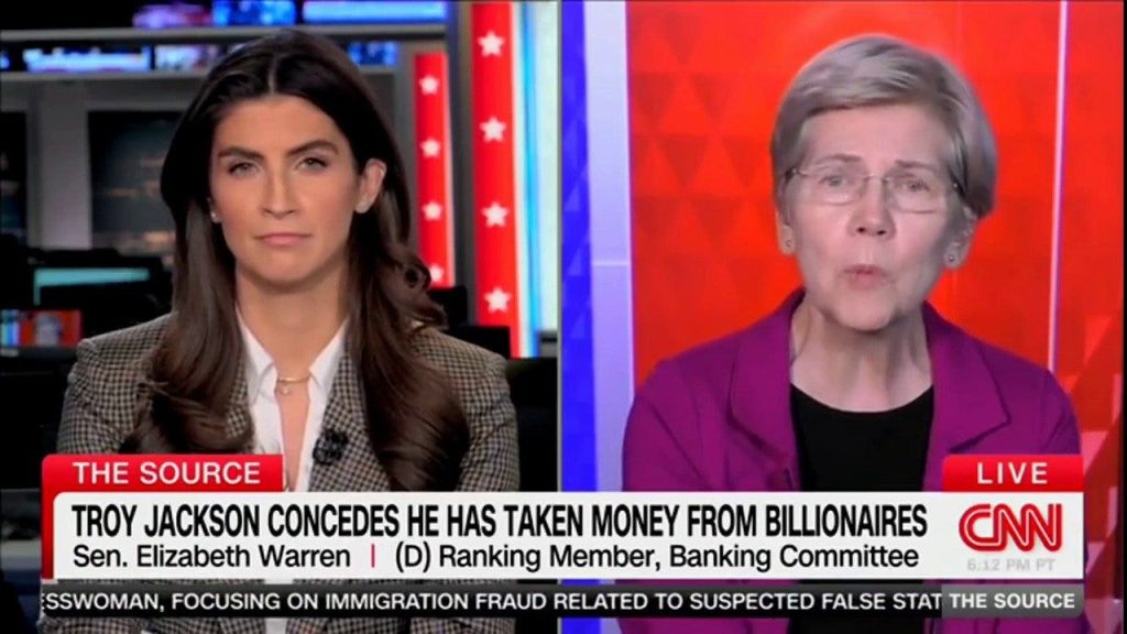 Warren rebate cobrança sobre doações bilionárias e critica gastos republicanos