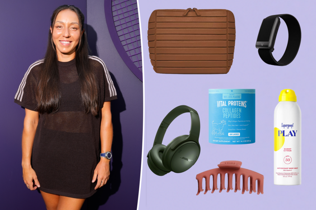 Jessica Pegula lista itens do dia a dia que vão de clipes de cabelo a fones Bose