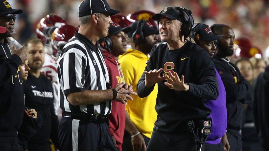 Lincoln Riley’s USC tenure could end with loss against Ohio State’s backup quarterback, and $70m buyout