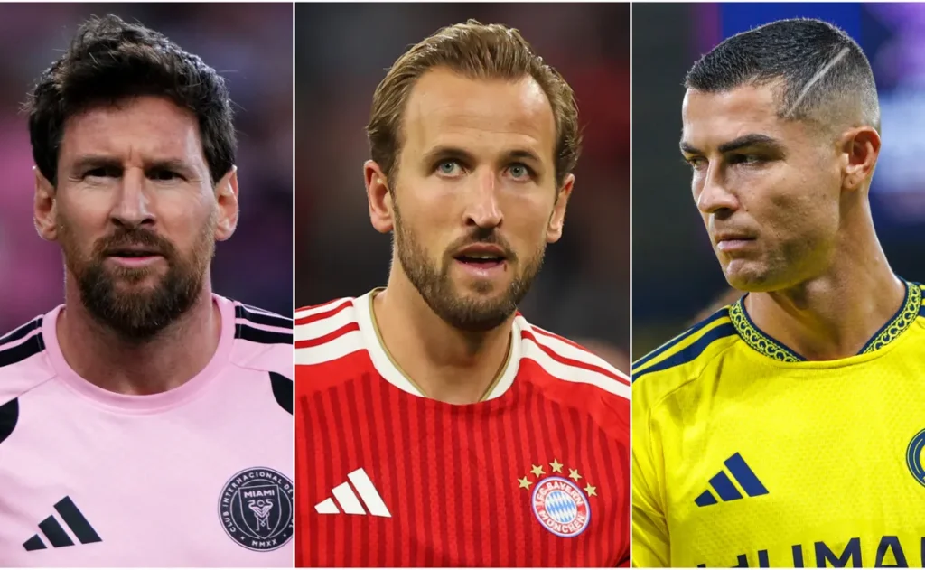 Kane entra no top 10 histórico da Champions e iguala Müller; Ronaldo e Messi seguem distantes