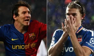 Nico Paz iguala feito de Messi e brilha em goleada do Como sobre o Manchester United