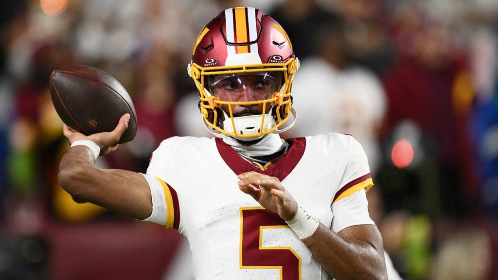 Jayden Daniels volta a treinar e não descarta jogar contra os Colts em Londres