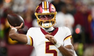Jayden Daniels does not dismiss playing Sunday against the Colts in London after ugly elbow dislocation injury