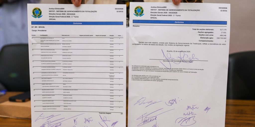 TSE conclui teste final e emite Zerézima na véspera do primeiro turno