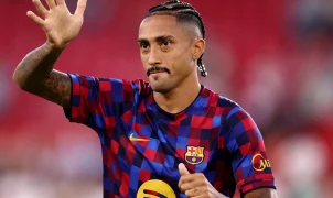 Raphinha desfalca Barcelona contra Galatasaray por lesão muscular na coxa direita