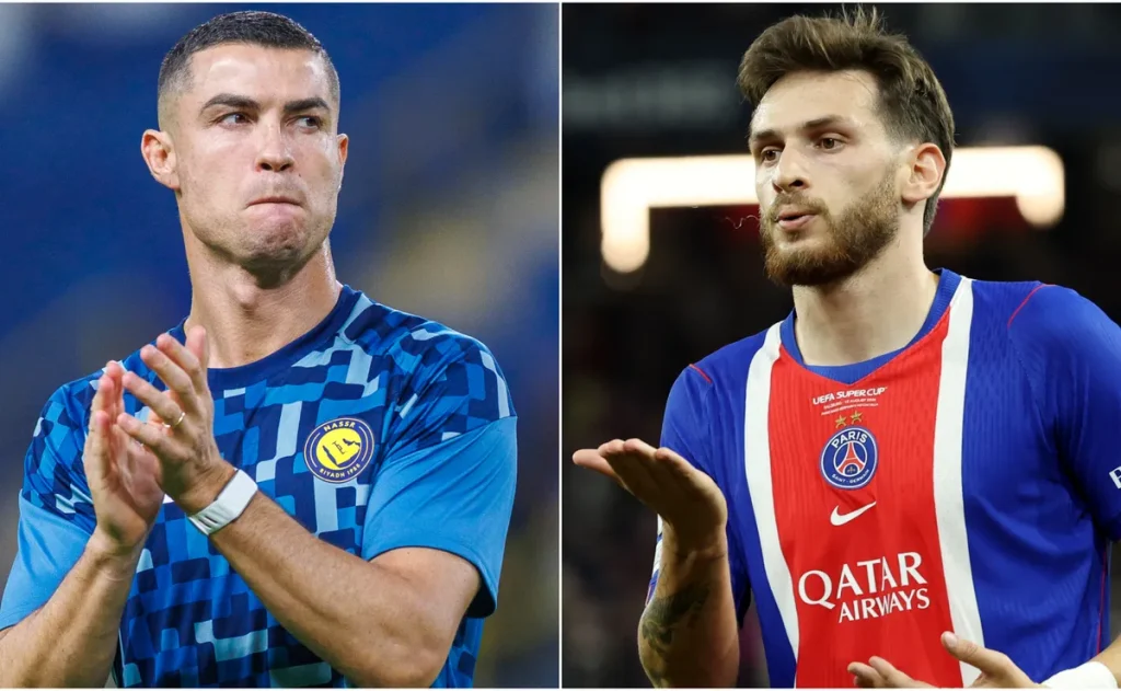 Cristiano Ronaldo envia mensagem de apoio a Kvaratskhelia após ruptura de ligamento