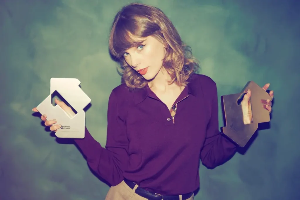 Taylor Swift usa look simbólico ao celebrar marco musical