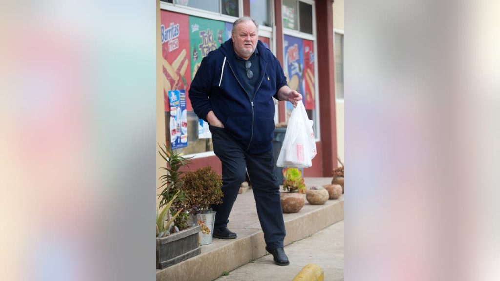 Thomas Markle Sr. stands outdoors in Rosarito, Mexico.