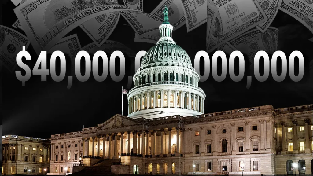Dívida dos EUA ultrapassa US$ 40 trilhões e reacende debate sobre ausência de dever fiduciário no Congresso