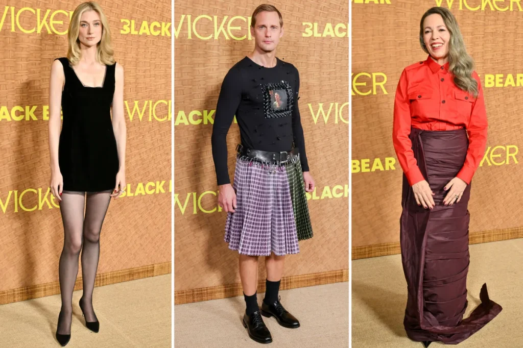 Olivia Colman, Alexander Skarsgård e Elizabeth Debicki marcam presença na estreia de Wicker